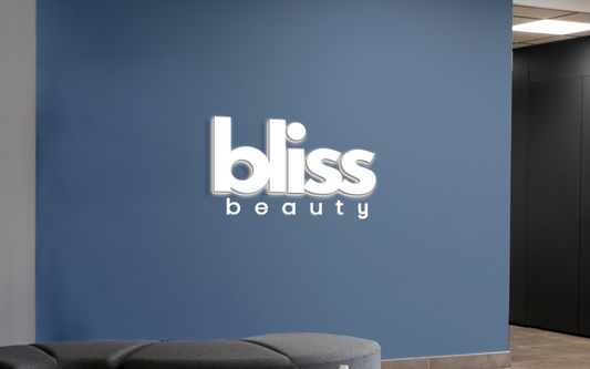 Bliss beauty - 3D metal backlit sign